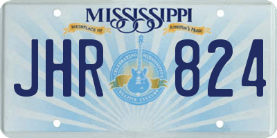 MS license plate JHR824