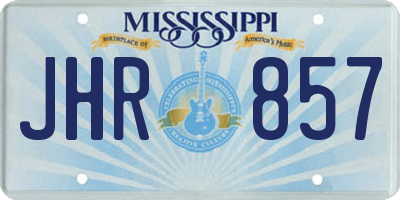 MS license plate JHR857
