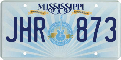 MS license plate JHR873