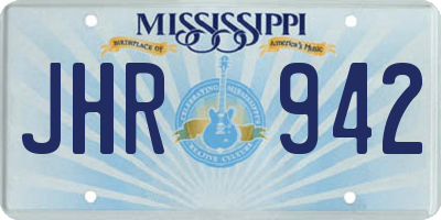 MS license plate JHR942