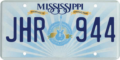 MS license plate JHR944