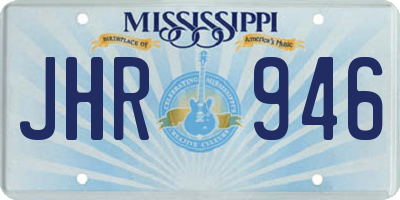 MS license plate JHR946
