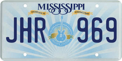 MS license plate JHR969