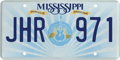 MS license plate JHR971