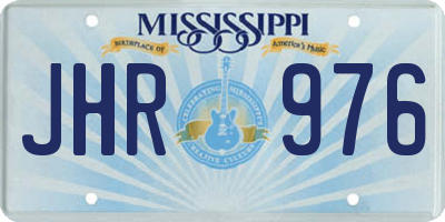 MS license plate JHR976