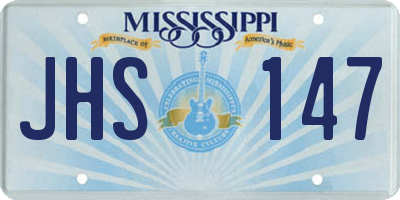 MS license plate JHS147