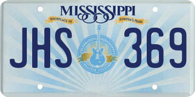 MS license plate JHS369