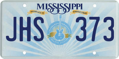 MS license plate JHS373