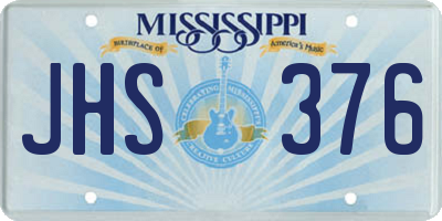 MS license plate JHS376