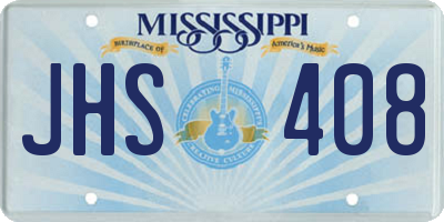 MS license plate JHS408