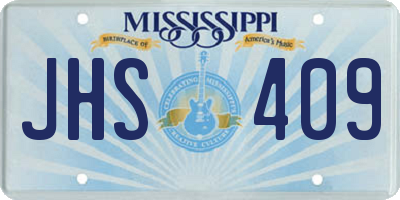 MS license plate JHS409