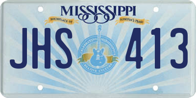 MS license plate JHS413