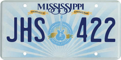 MS license plate JHS422