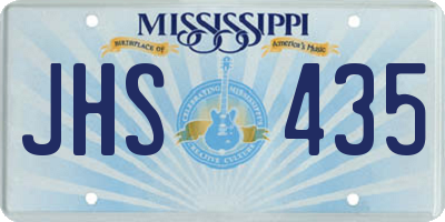 MS license plate JHS435