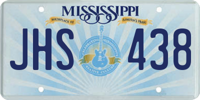 MS license plate JHS438