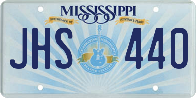 MS license plate JHS440