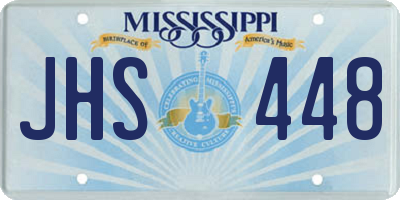 MS license plate JHS448