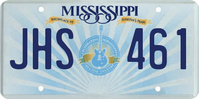 MS license plate JHS461