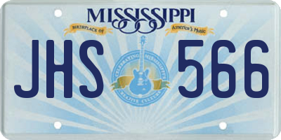 MS license plate JHS566