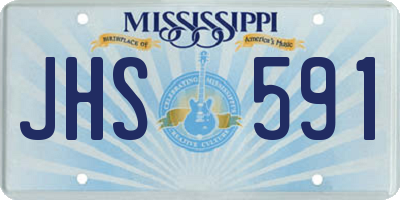 MS license plate JHS591