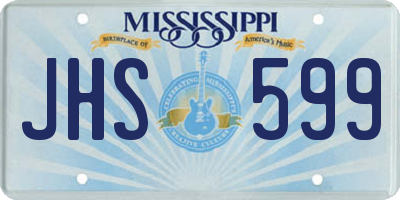 MS license plate JHS599