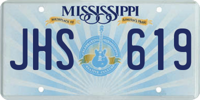 MS license plate JHS619