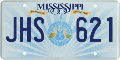 MS license plate JHS621