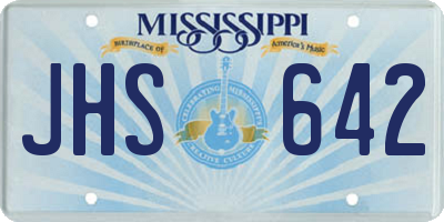 MS license plate JHS642