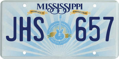 MS license plate JHS657