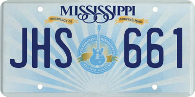 MS license plate JHS661