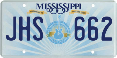 MS license plate JHS662