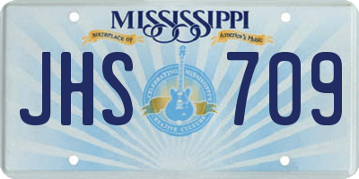 MS license plate JHS709