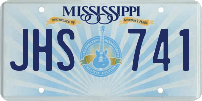 MS license plate JHS741