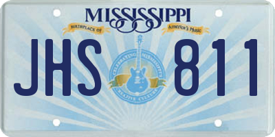 MS license plate JHS811