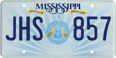 MS license plate JHS857