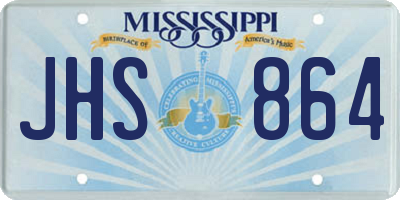 MS license plate JHS864