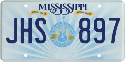 MS license plate JHS897