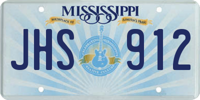 MS license plate JHS912