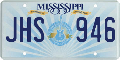 MS license plate JHS946