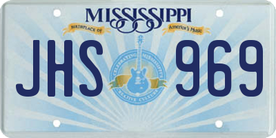 MS license plate JHS969
