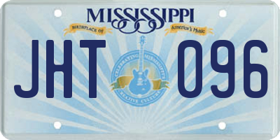 MS license plate JHT096