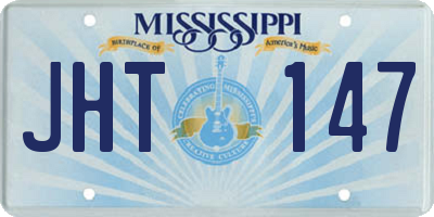 MS license plate JHT147