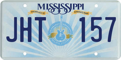 MS license plate JHT157