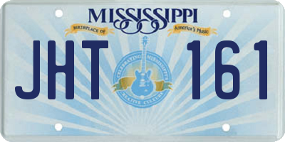 MS license plate JHT161