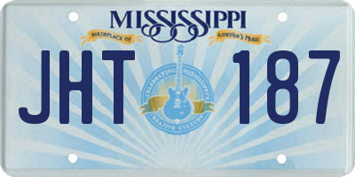 MS license plate JHT187