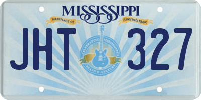 MS license plate JHT327