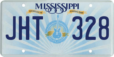 MS license plate JHT328
