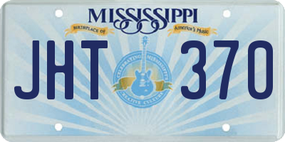 MS license plate JHT370