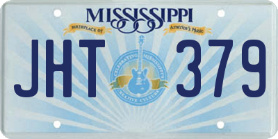 MS license plate JHT379