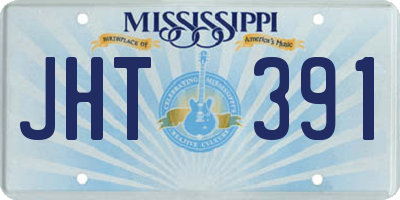 MS license plate JHT391